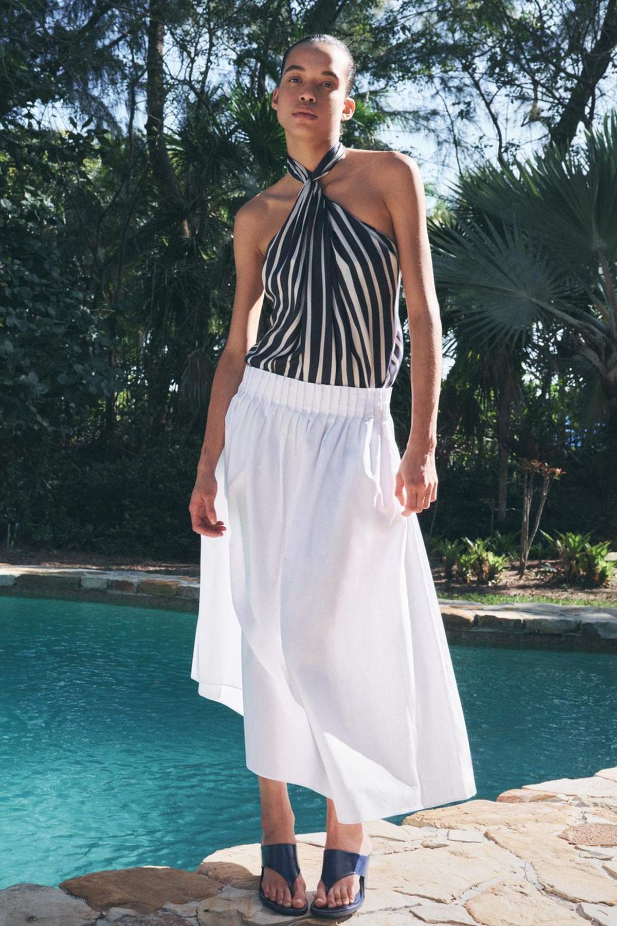 Zara φούστα λευκή