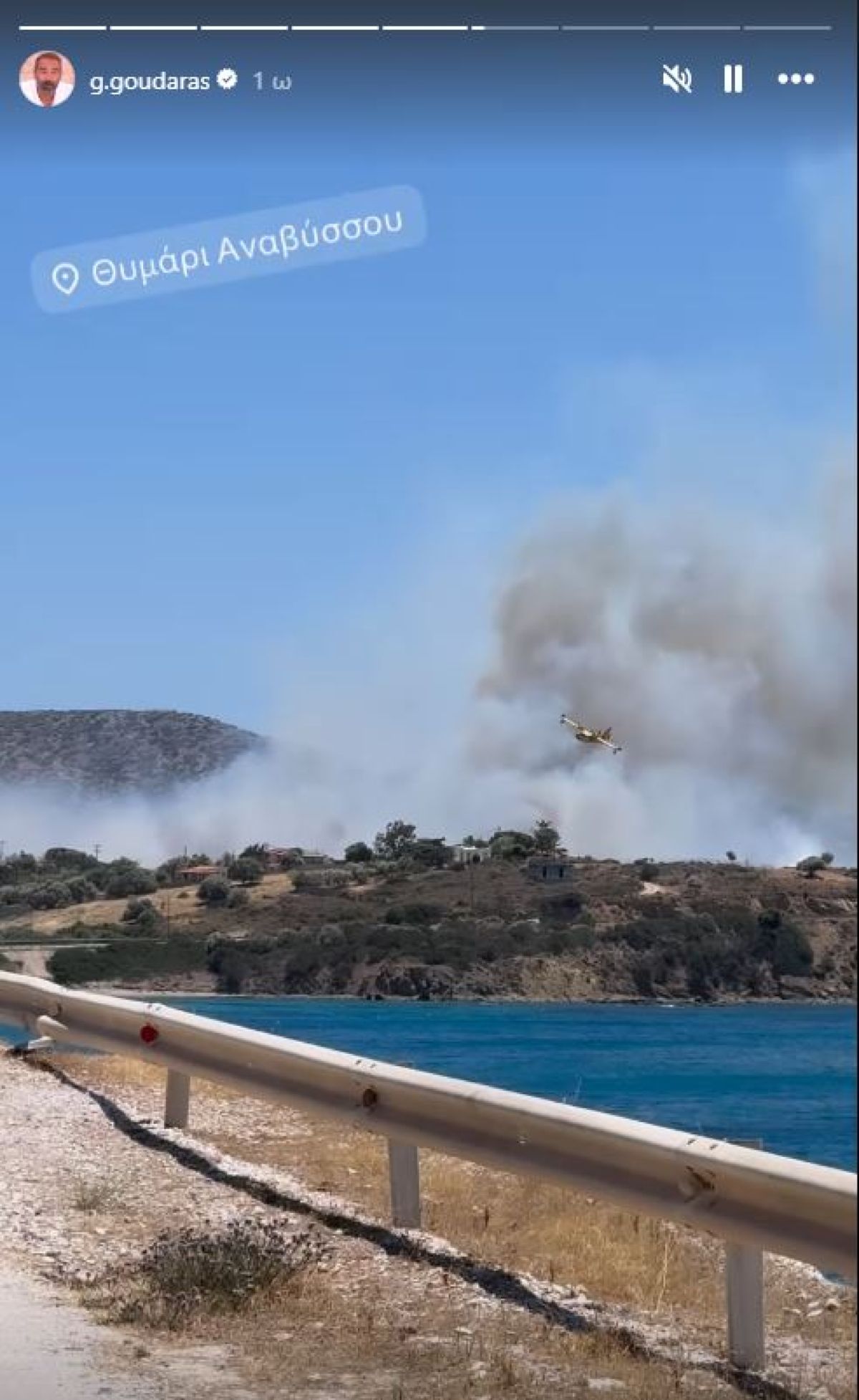 Γρηγόρης Γκουντάρας φωτιά