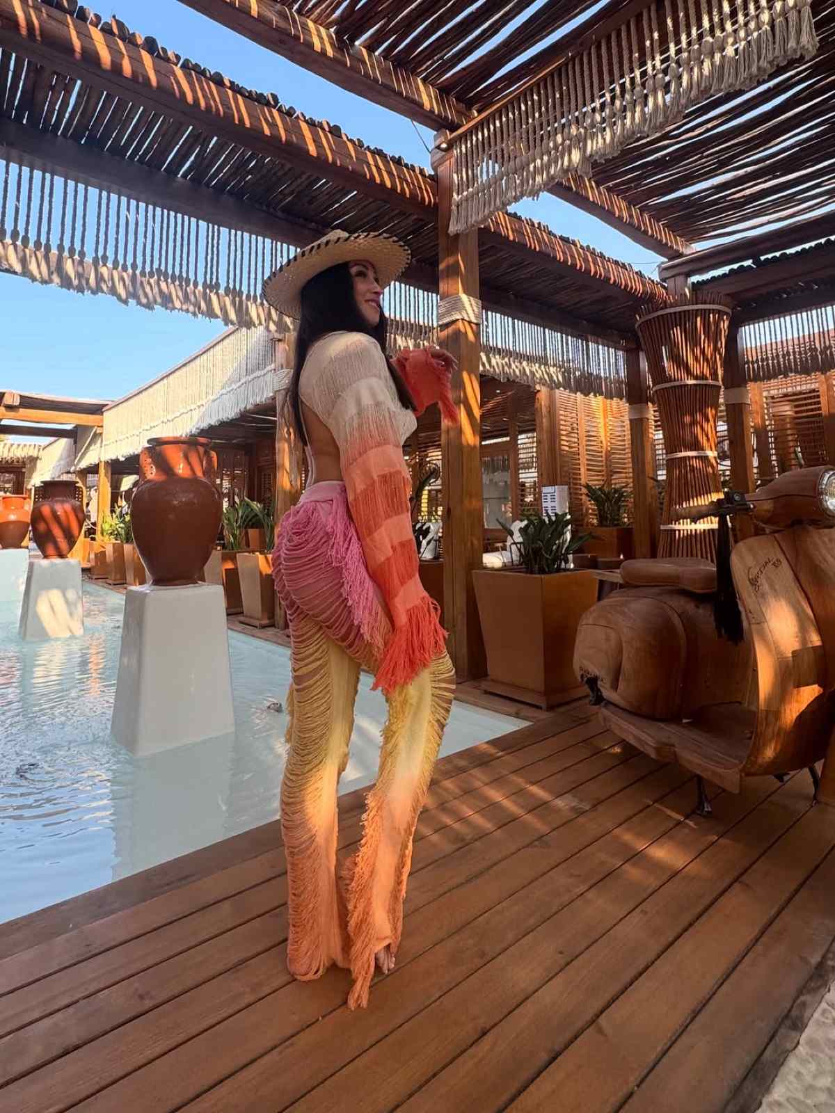 Η Ιώαννα Παλιοσπύρου στη Μύκονο