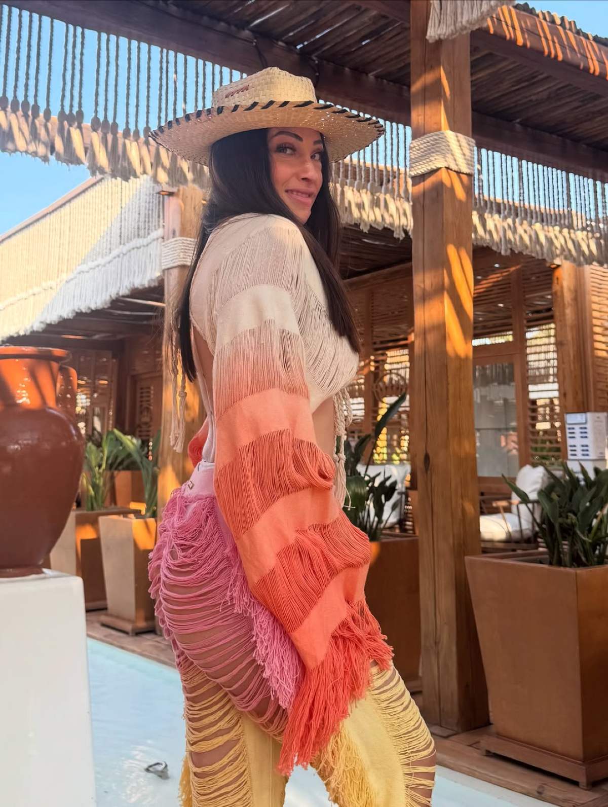 Η Ιώαννα Παλιοσπύρου στη Μύκονο