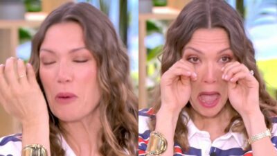 Η Βίκυ Καγιά κλαίει στο πλατό του Super Κατερίνα