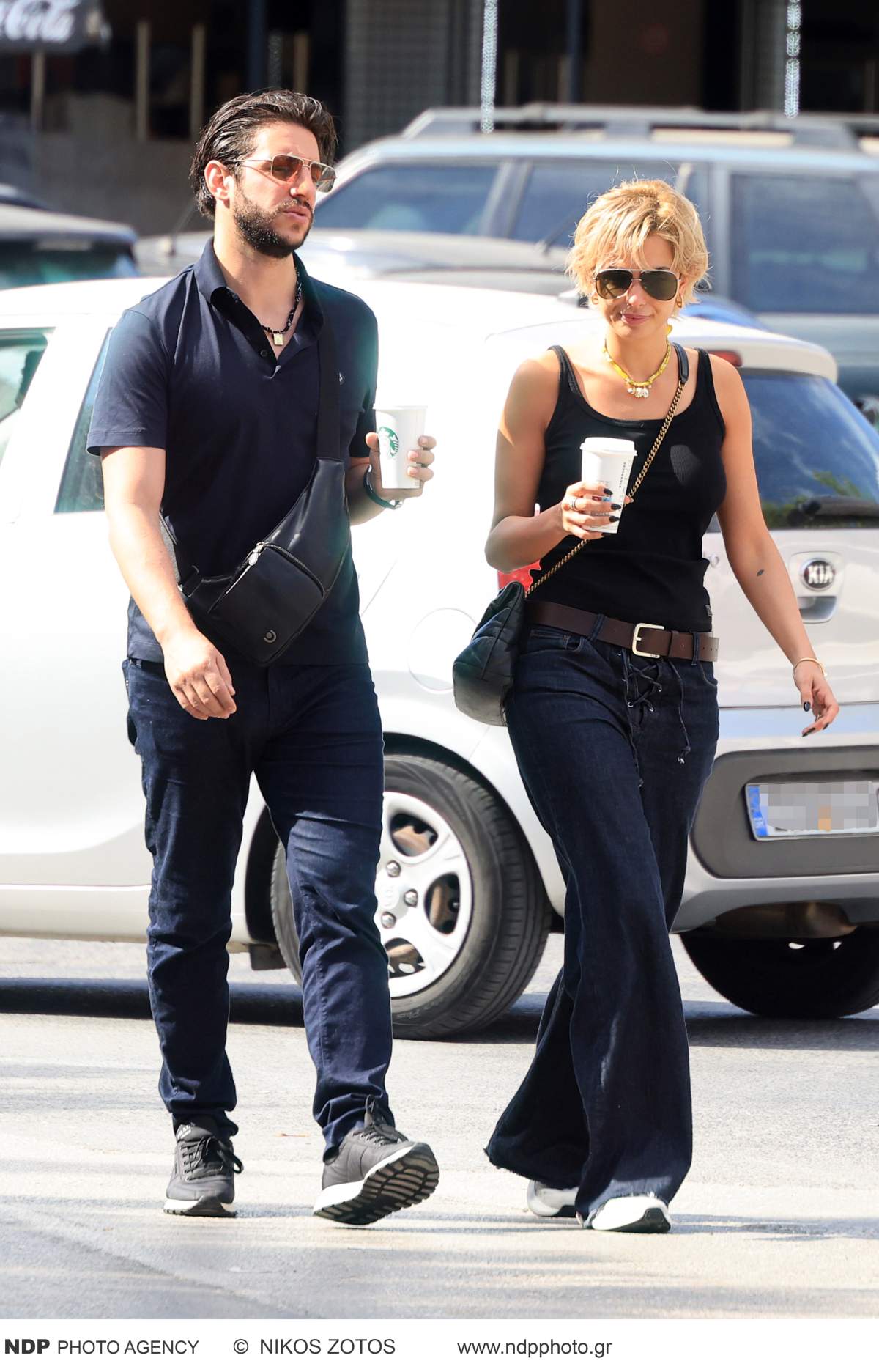 Ο Χάρης Παπατζανής και η Κατερίνα Λιόλιου