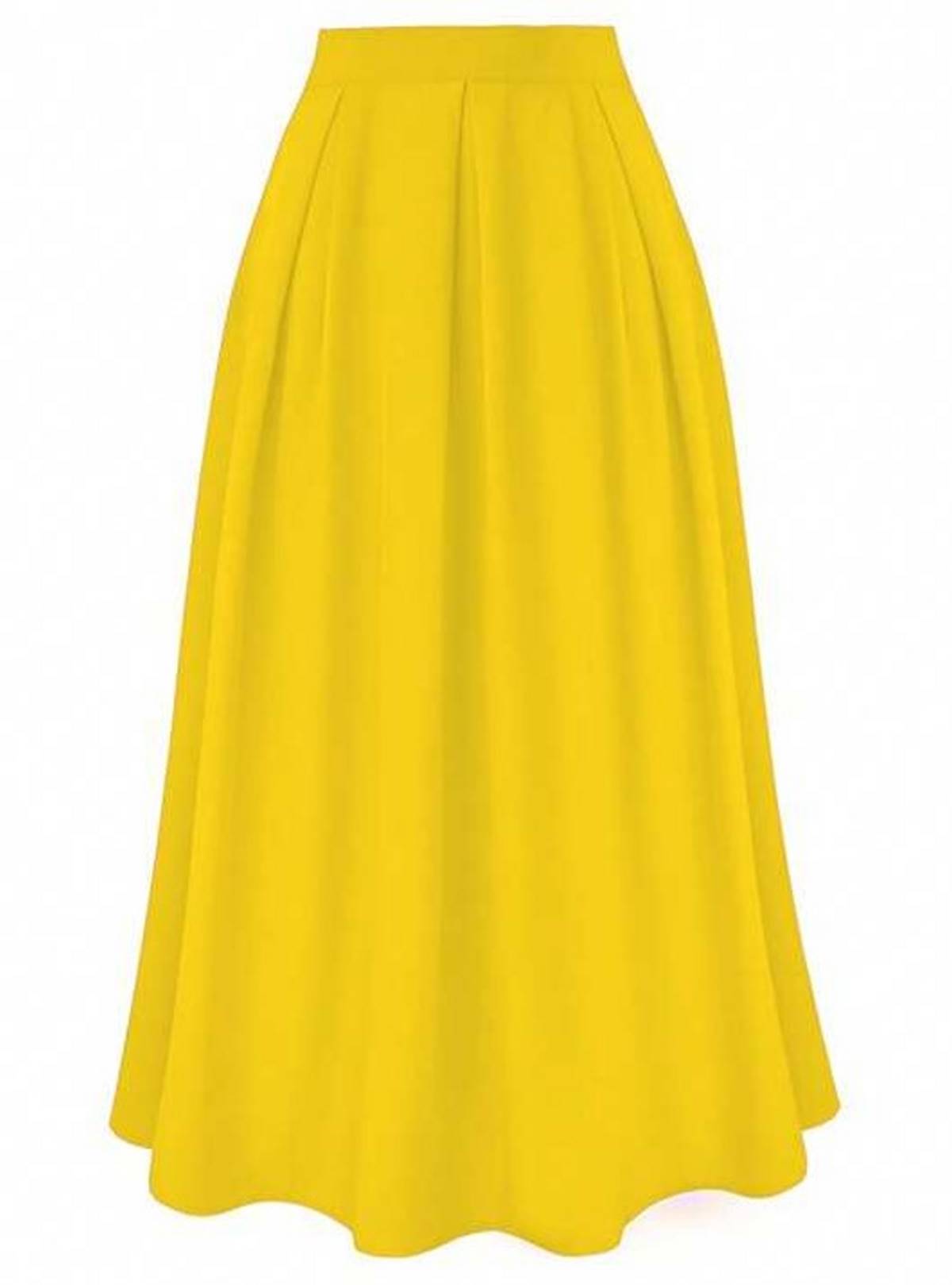 κίτρινη μάξι φούστα