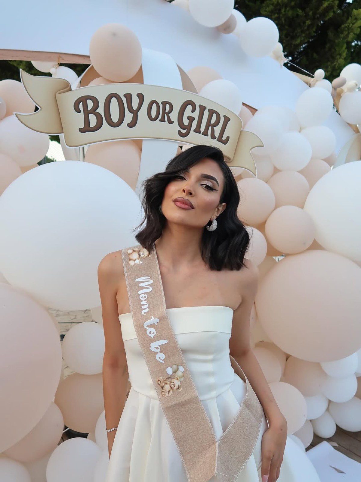 Η Μύρια Κυριακίδου στο gender reveal party του μωρού της