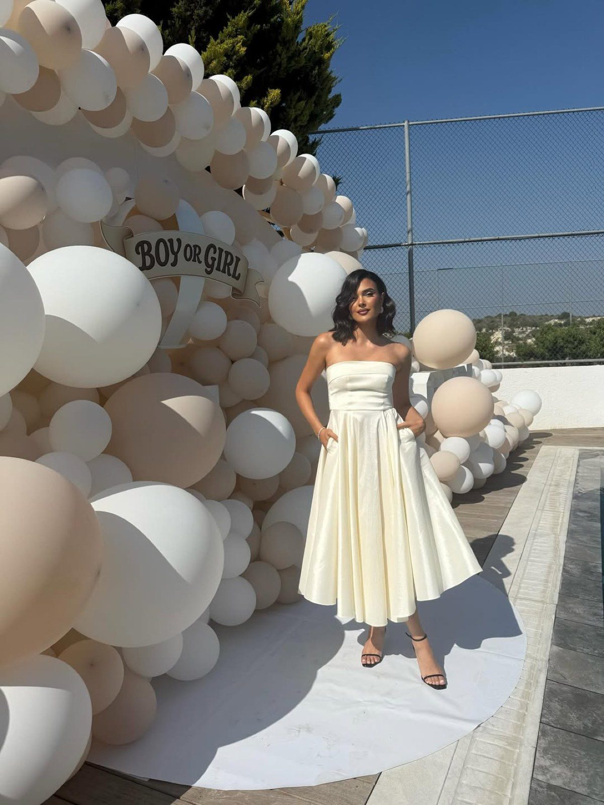 Η Μύρια Κυριακίδου στο gender reveal party του μωρού της