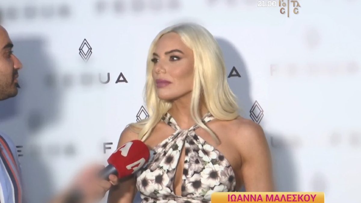 Η Ιωάννα Μαλέσκου στην κάμερα του Happy Day