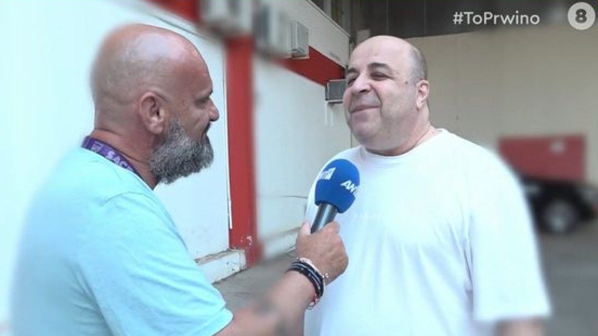 Ο Μάρκος Σεφερλής στην κάμερα του Πρωινού