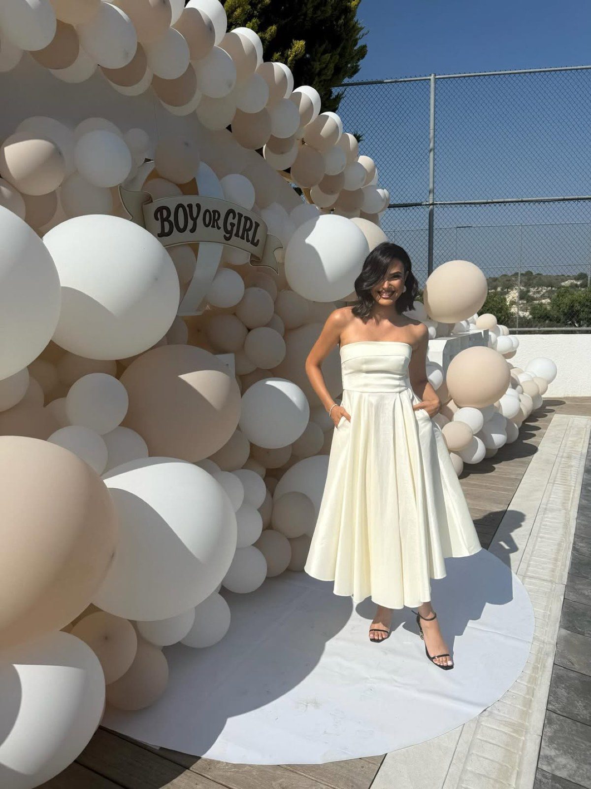 Η Μύρια Κυριακίδου στο gender reveal party του μωρού της