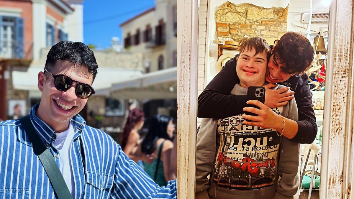 Ο Νέστορας Νέστορας με τον αδελφό του