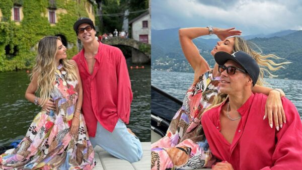 Ο Μπρούνο Τσερέλα με την Αθηνά Οικονομάκου