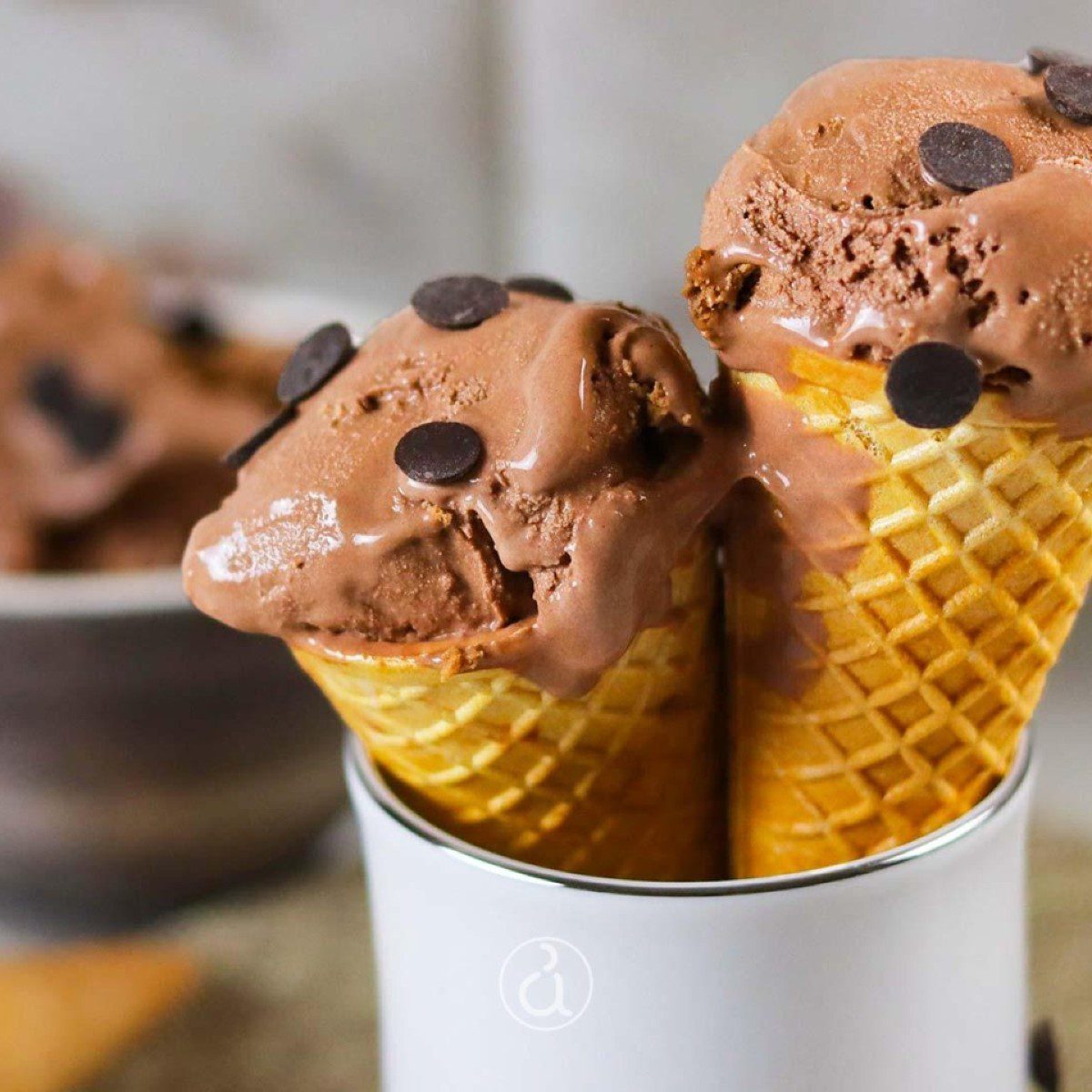 Δύο παγωτά vegan χωρίς ζάχαρη