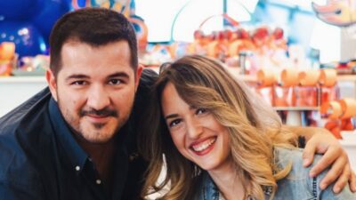 Ο Παναγής Τζωρτάτος με την σύζυγό του