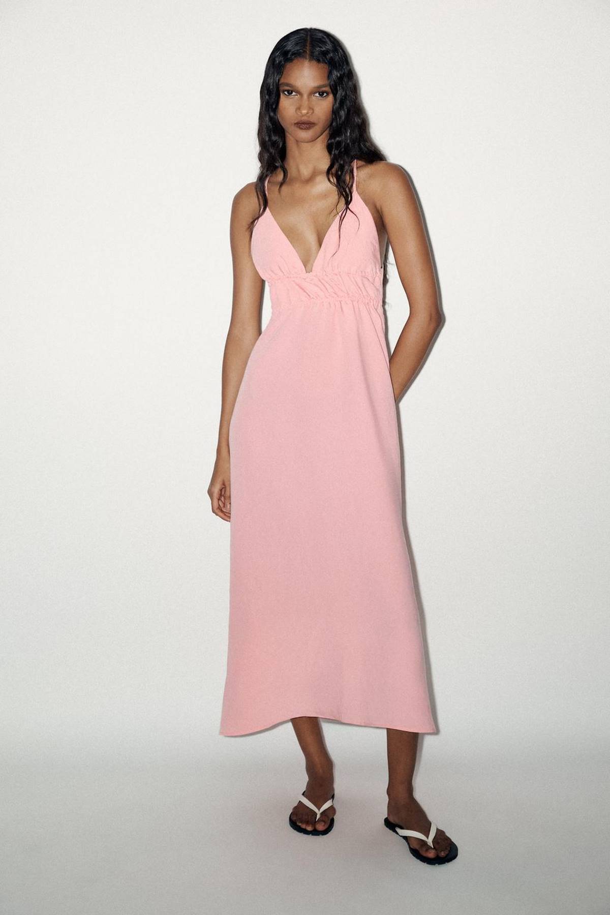 ροζ φόρεμα Zara