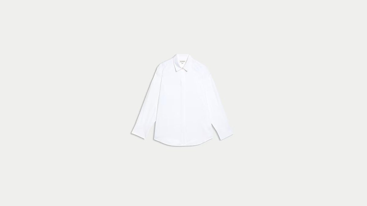 λευκό πουκάμισο marks and spencer