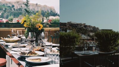 Φωτογραφίες που δείχνουν θέες από την αθήνα