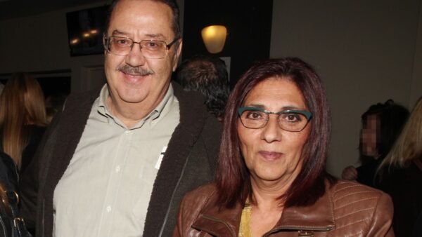 Ο Τάσος Κωστής με την σύζυγό του