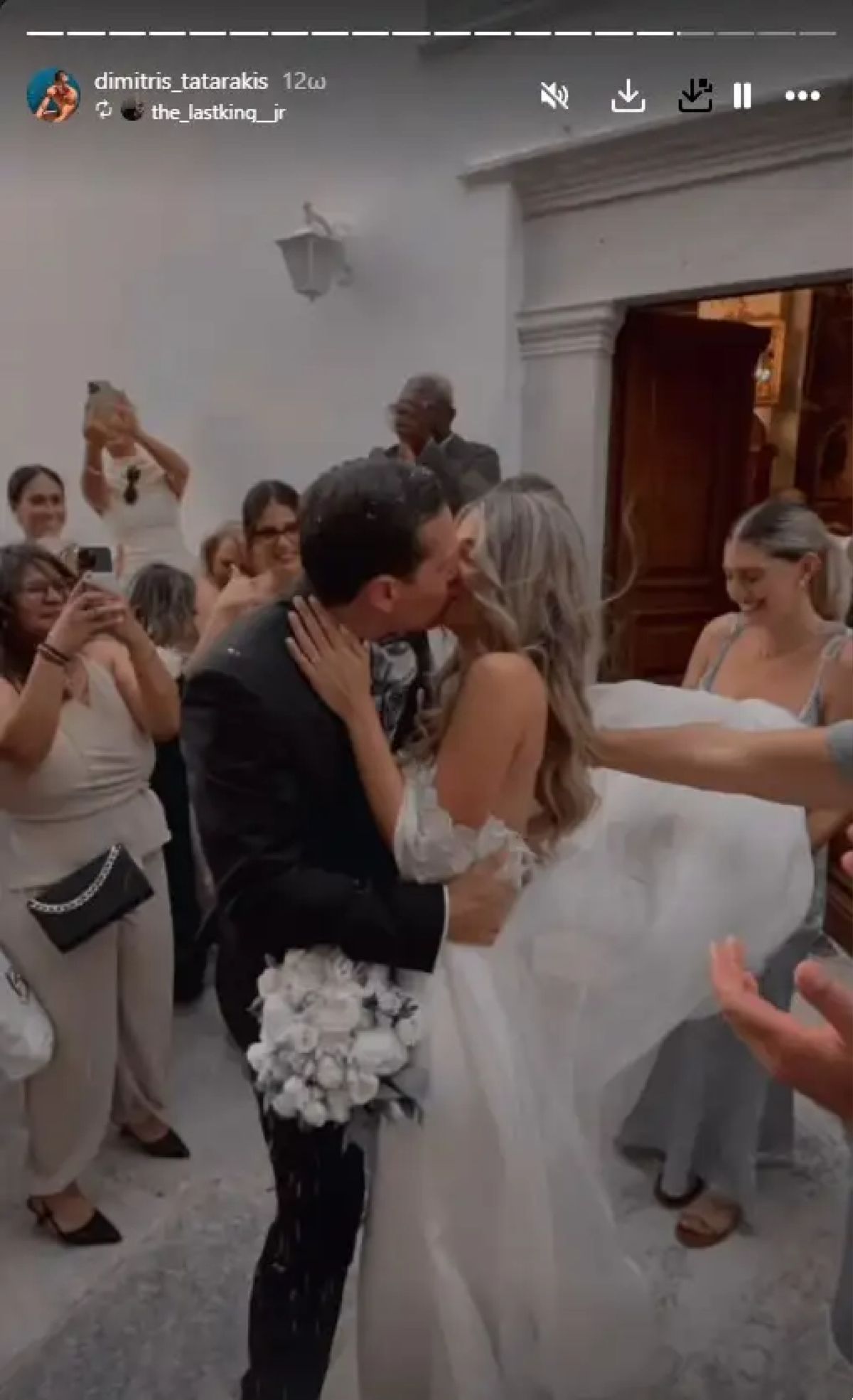 Ο Δημήτρης Ταταράκης στον γάμο του
