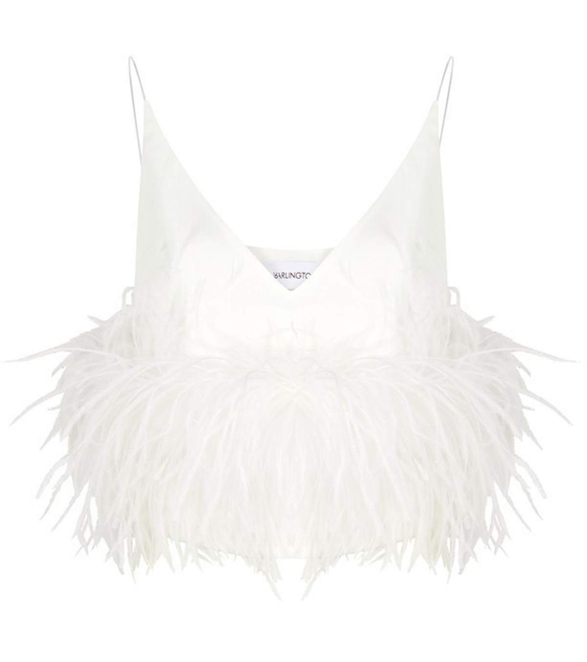 λευκό τοπ με φτερά