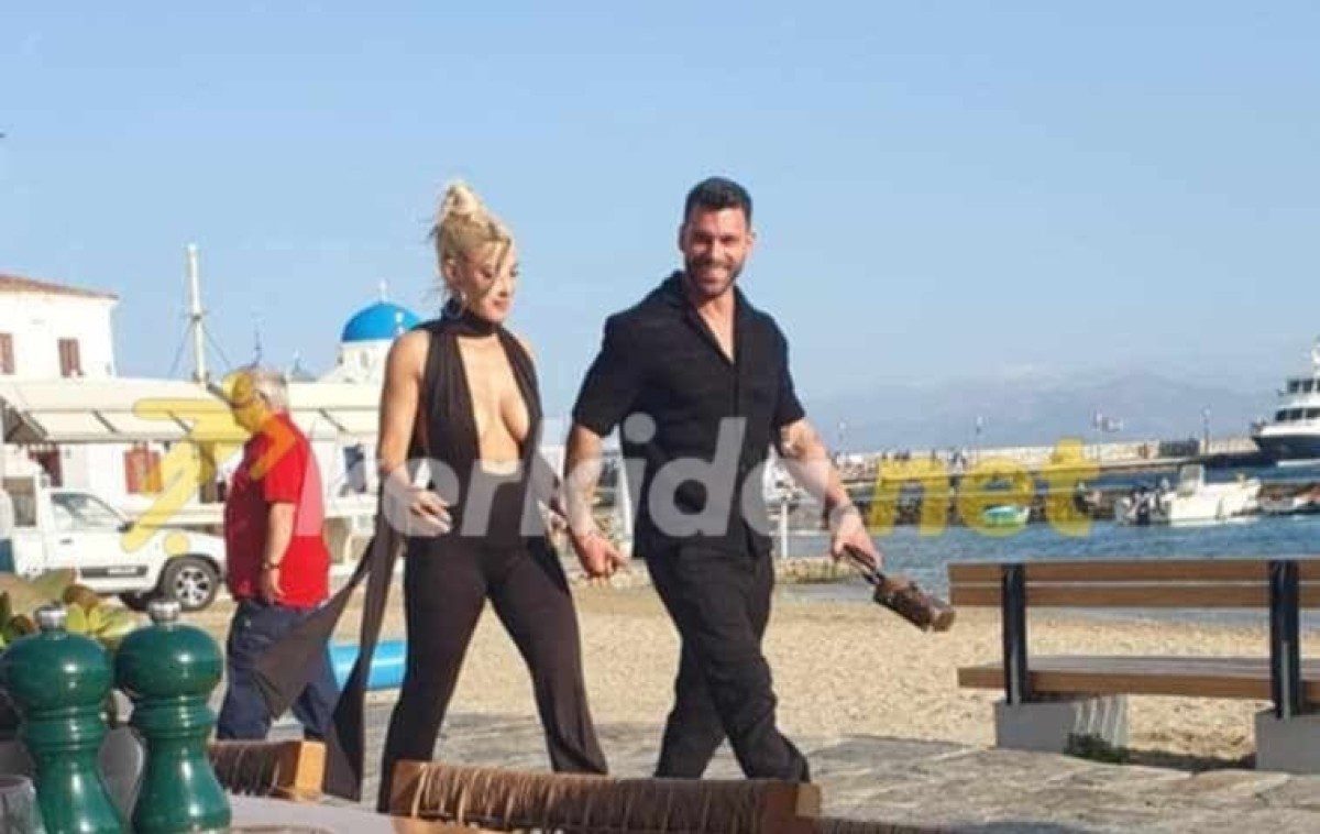 Η Ιωάννα Τούνη και ο Στάθης Σχίζας στη Μύκονο