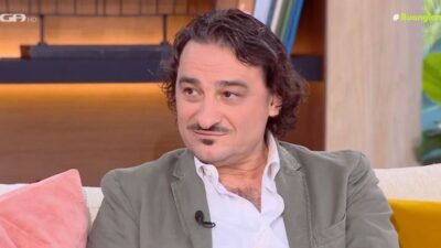 Ο Βασίλης Χαραλαμπόπουλος στο πλατό του Buongiorno