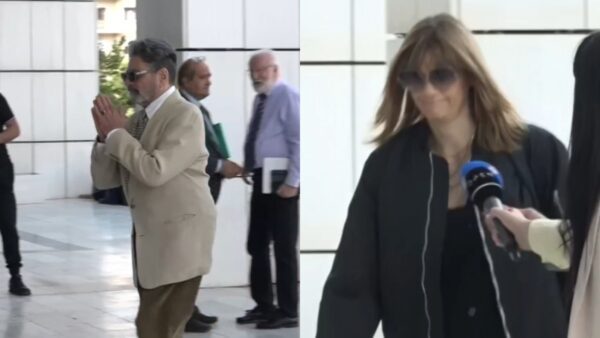 Ο Γιώργος Χριστοδούλου και η Άννα Μαρία Παπαχαραλάμπους στη δίκη Φιλιππίδη