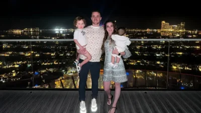 Ο Ντιόγκο Ζότα με την οικογένειά του