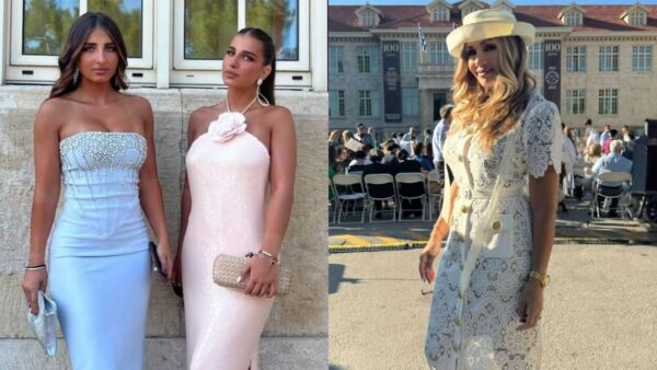 Η Ελένη Πετρουλάκη με τις κόρες της, Δωροθέα και Μίλα Ίβιτς