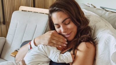 Η Ευρυδίκη Βαλαβάνη στο μαιευτήριο