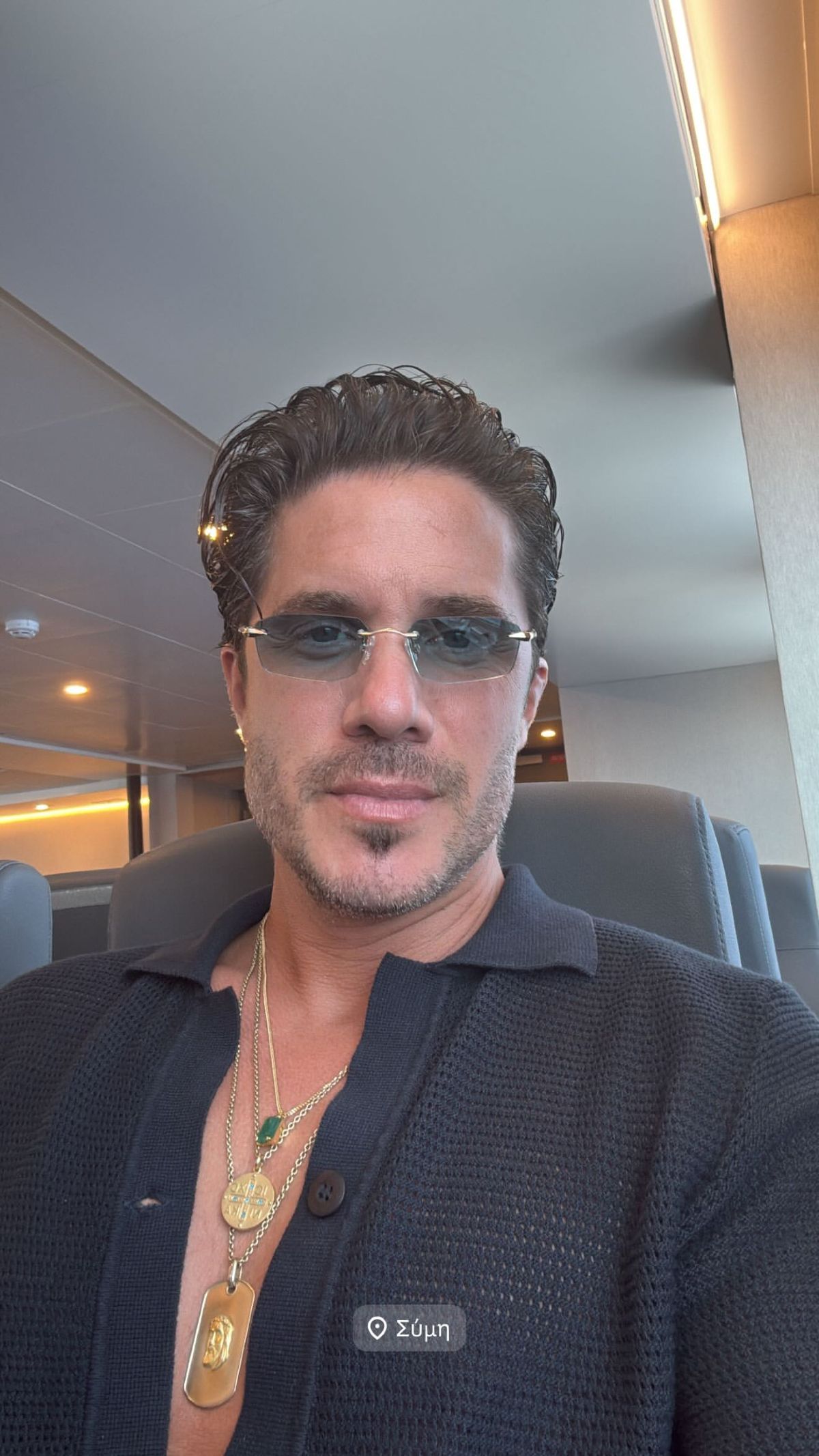 Ο Νίκος Οικονομόπουλος στη Σύμη