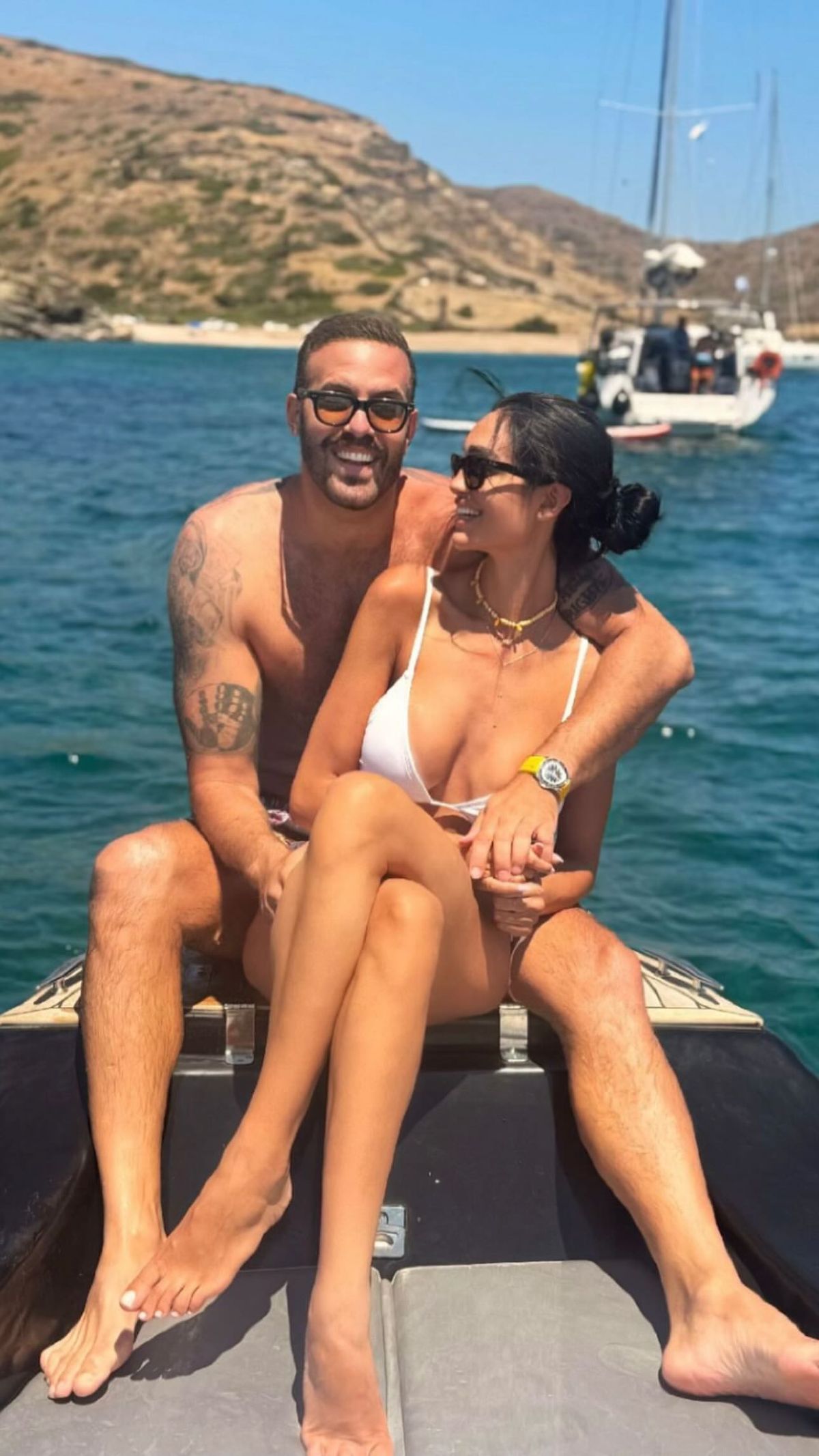 Ο Νίκος Παππάς με τη σύντροφό του, Ναταλί Παρτσινέβελου