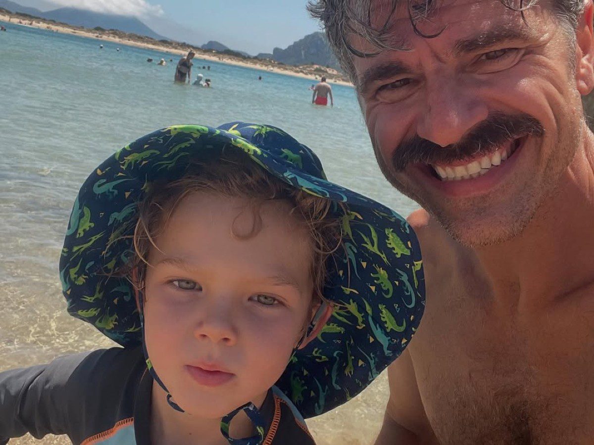 O Χρήστος Βασιλόπουλος με το γιο του