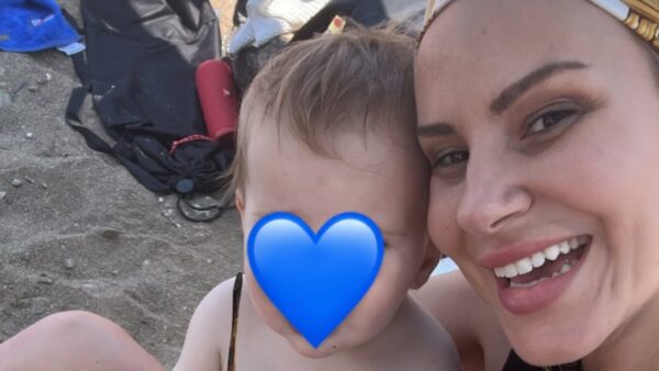 Η Ειρήνη Γκανιάτσου με τον γιο της