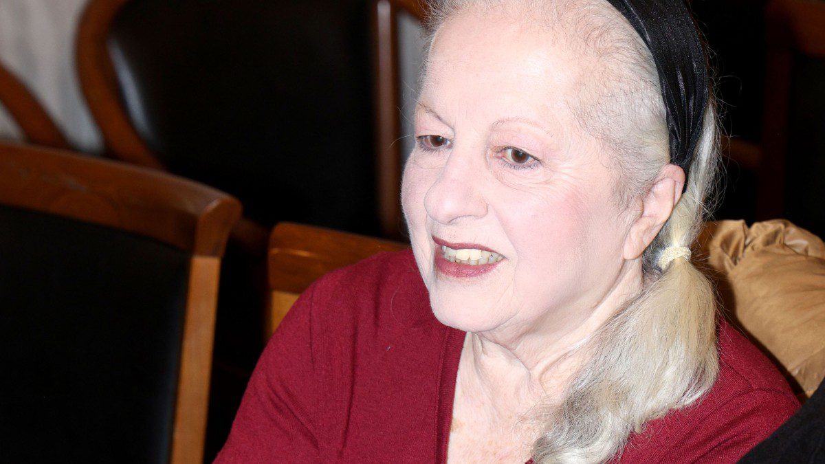 Η Ελένη Γερασιμίδου σε δημόσια έξοδό της