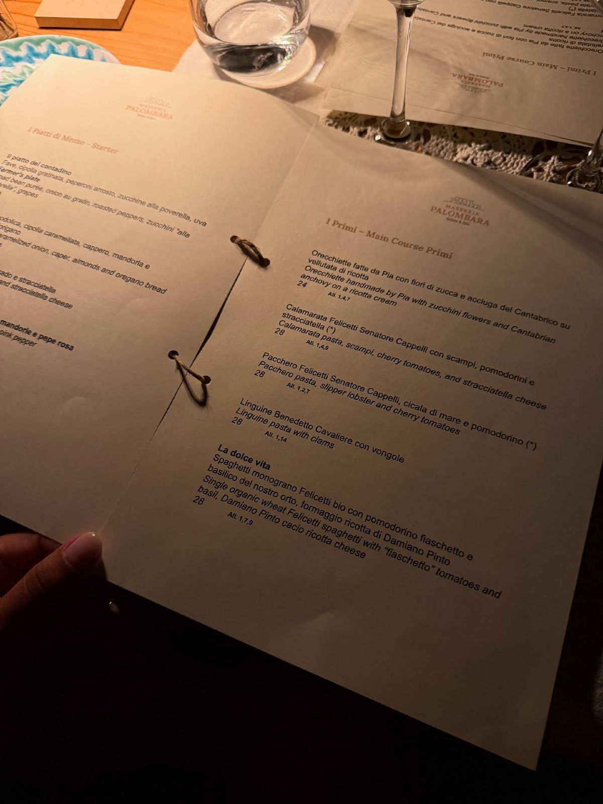 κατάλογος εστιατορίου