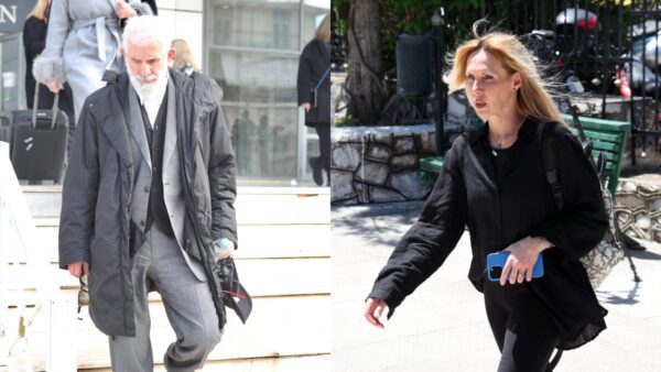 Ο Πέτρος Φιλιππίδης και η Εβελίνα Παπούλια