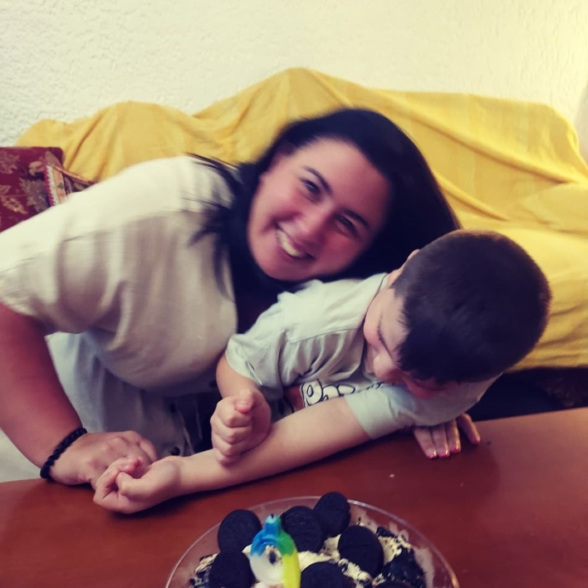 Ο Φοίβος Βουτσάς με τη νονά του