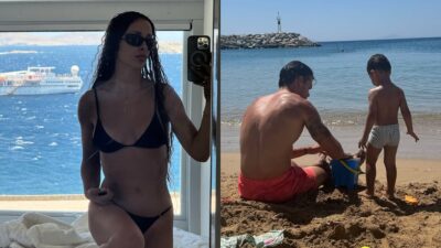 Η Ελένη Φουρέιρα, ο Αλμπέρτο Μποτία και ο γιος τους