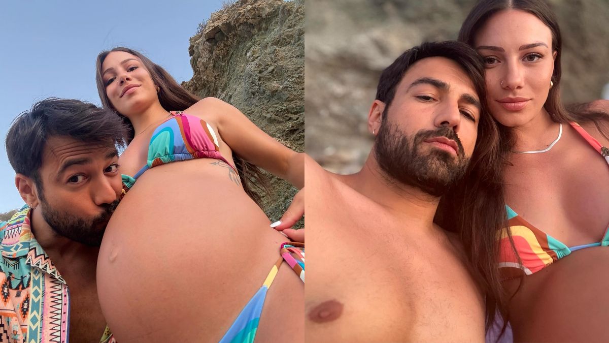 Ο Ανδρέας Γεωργίου και η Σιμώνη Χριστοδούλου στην παραλία