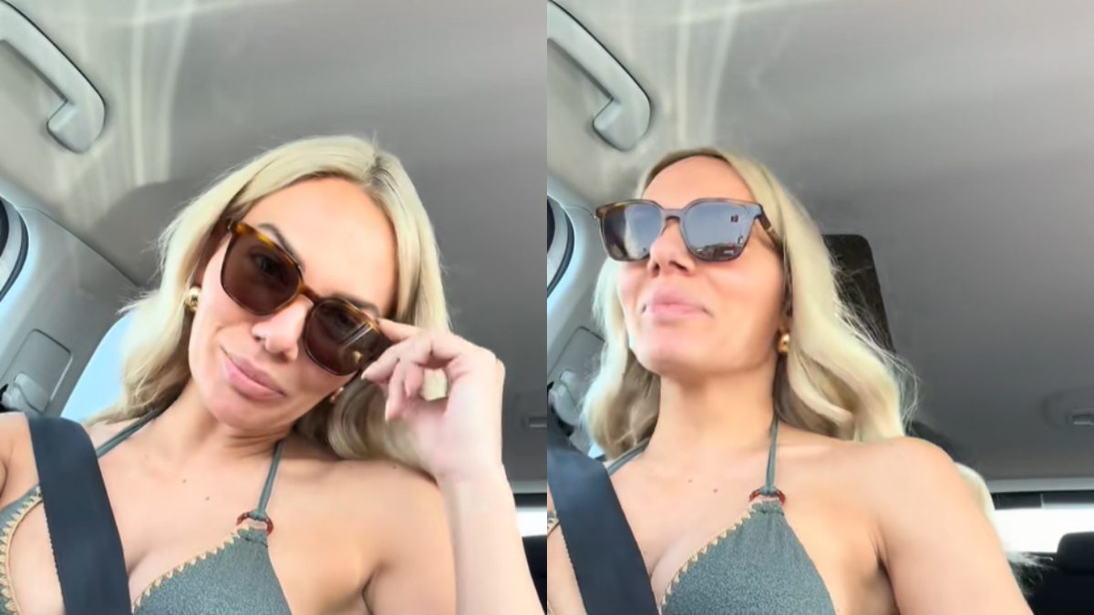 Η Ιωάννα Μαλέσκου στο αυτοκίνητό της