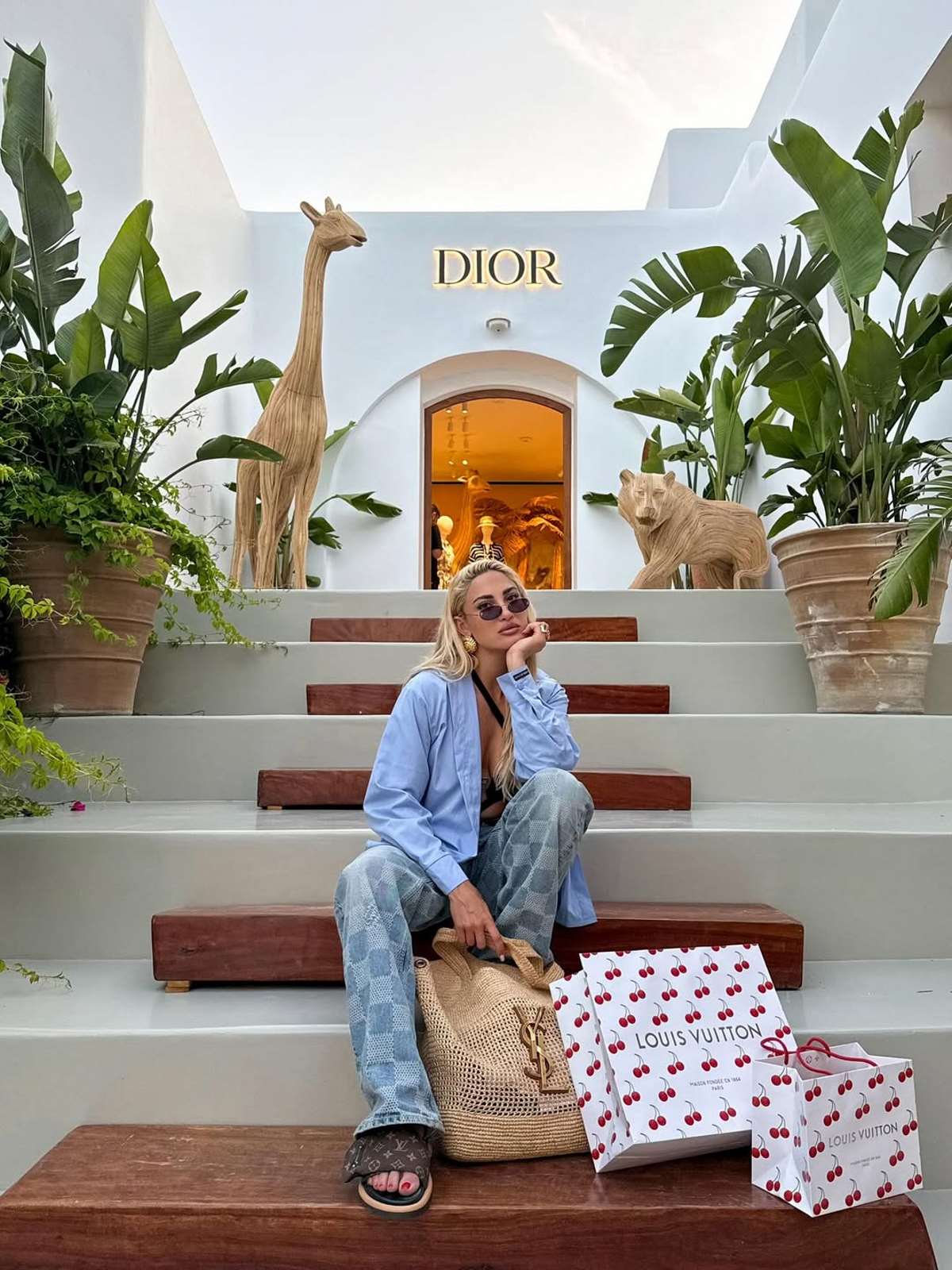 Η Ιωάννα Τούνη στη Μύκονο