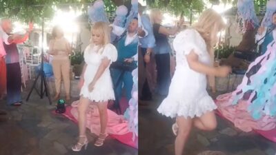 Η Τέτα Καμπουρέλη χορεύει ζεϊμπέκικο