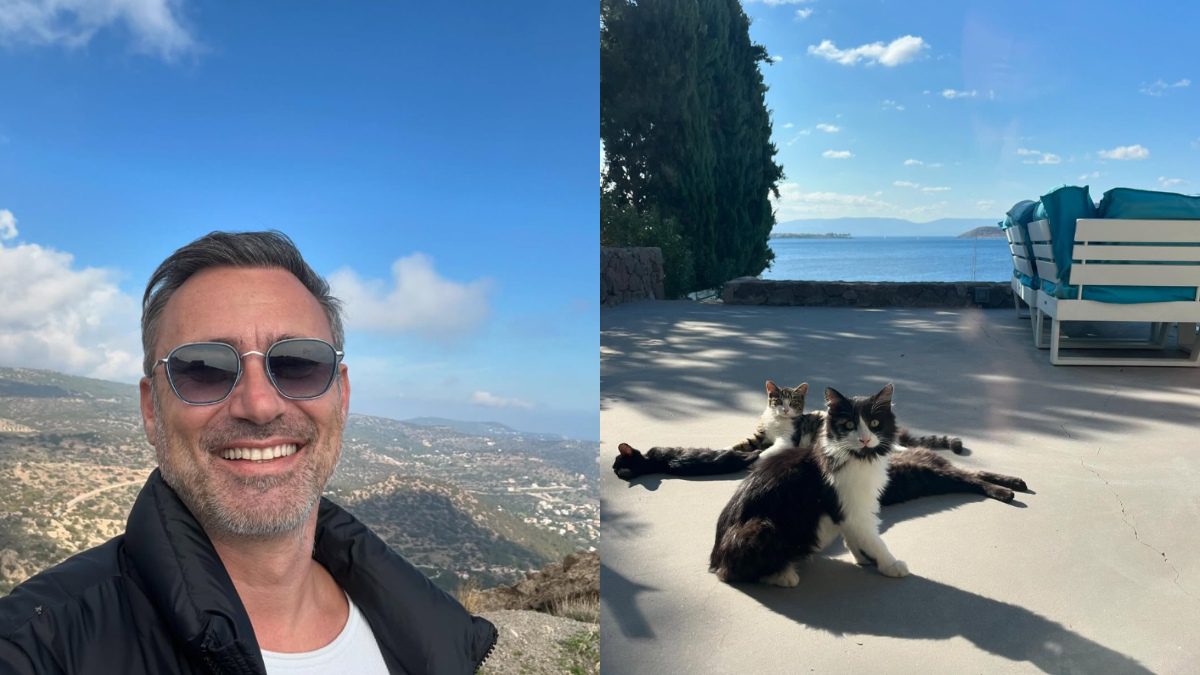 Ο Γιώργος Καπουτζίδης και το εξοχικό του