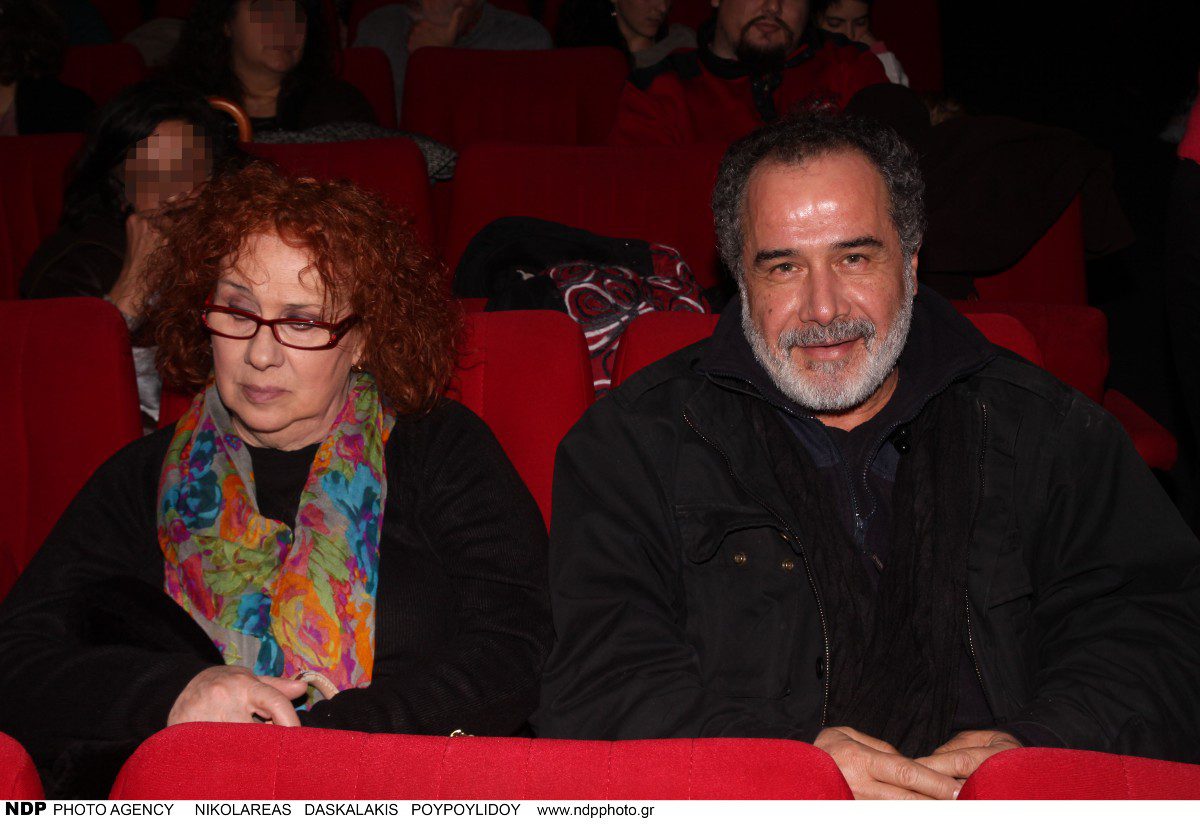 Ο Θοδωρής Κατσαφάδος με την σύζυγό του