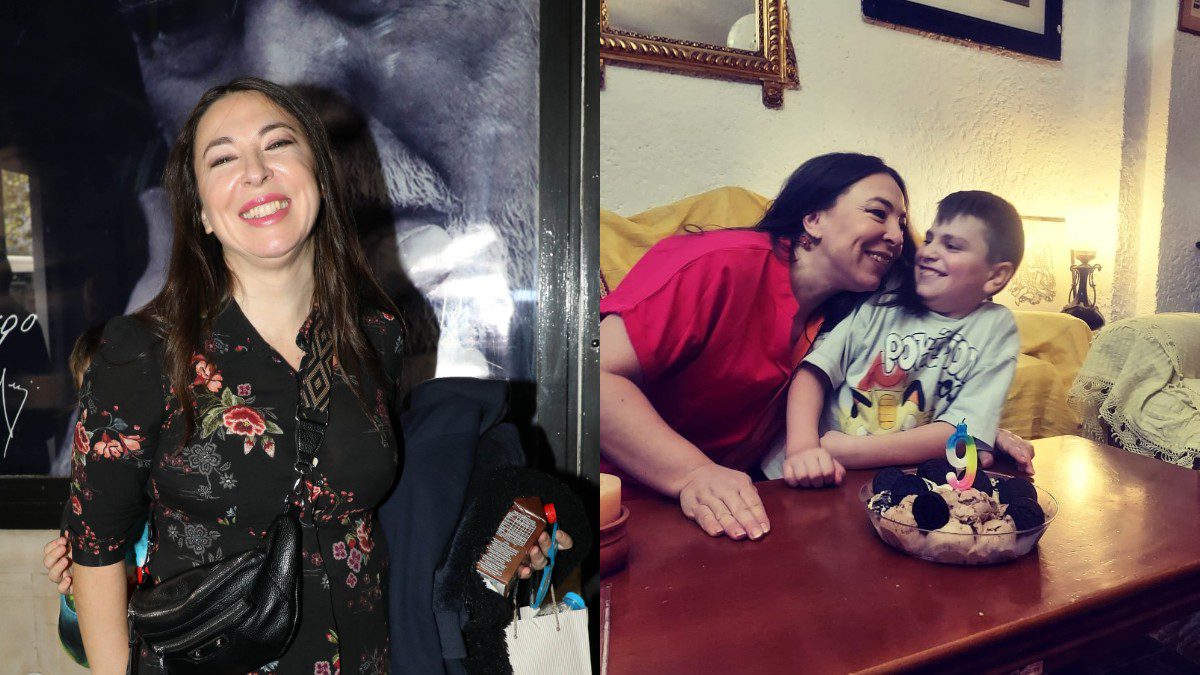 Η Αλίκη Κατσαβού με τον γιο της, Φοίβο