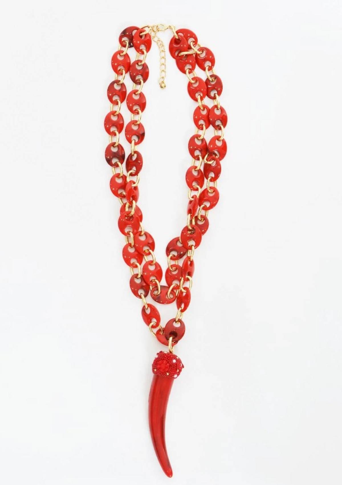 κόκκινο κολιέ με πιπεριά