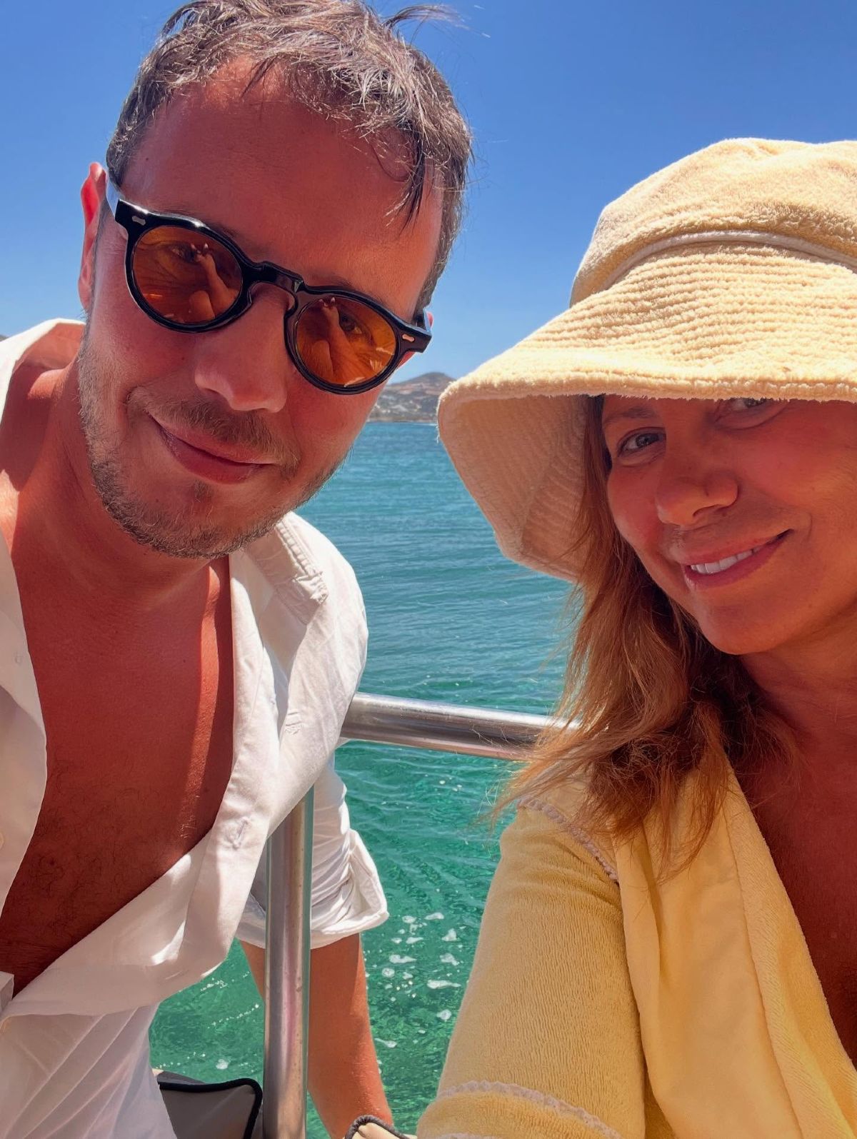 Η Ζήνα Κουτσελίνη με τον Σπύρο Δημητρίου