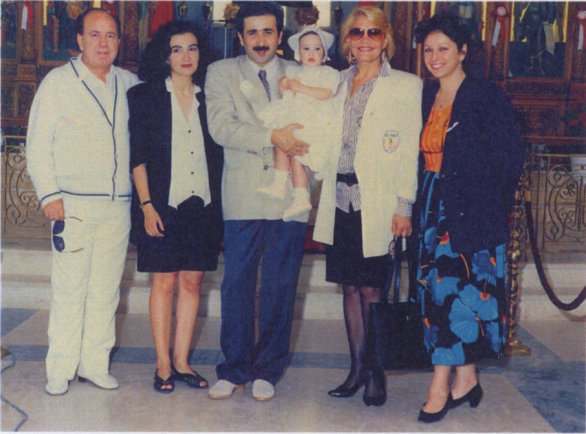 Ο Λάκης Λαζόπουλος στην βάφτιση της κόρης του