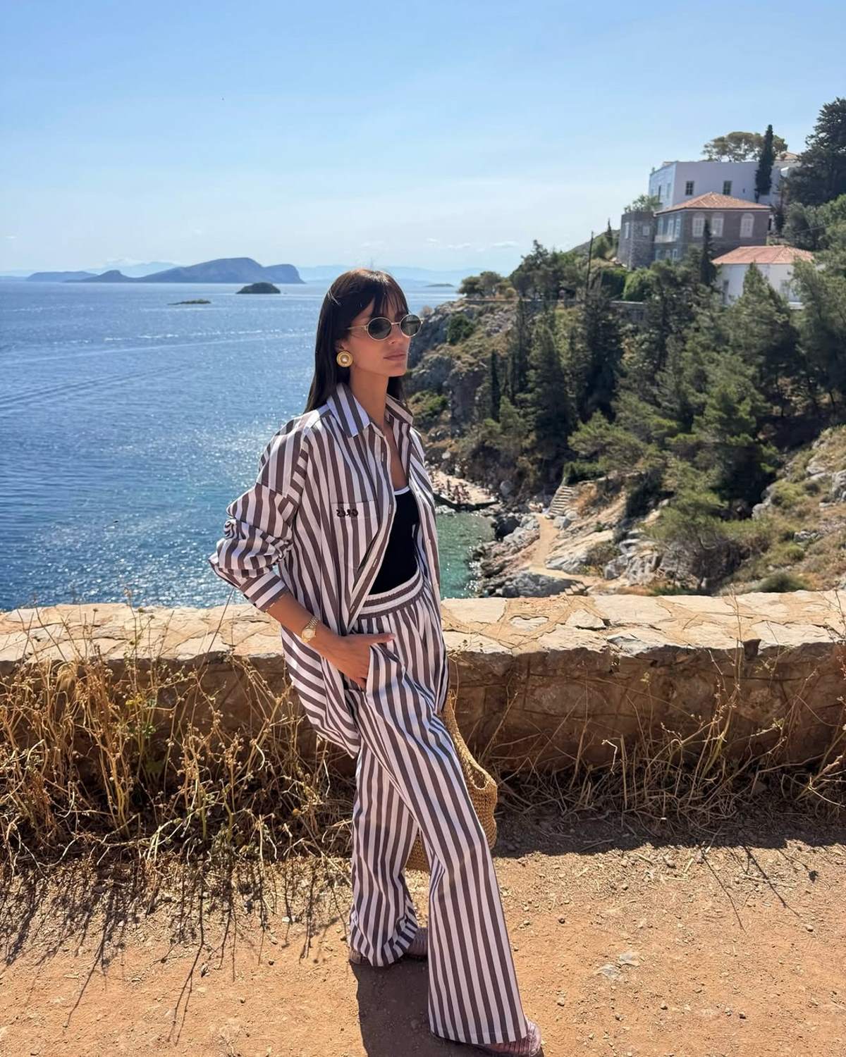 Η Ηλιάνα Παπαγεωργίου στην Ύδρα