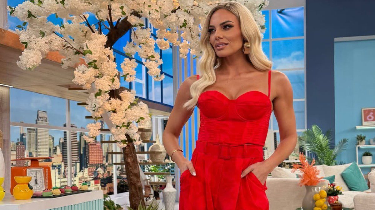 H Ιωάννα Μαλέσκου στο πλατό