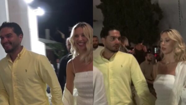 Ο Χρήστος Μάστορας και η Γαρυφαλλιά Καληφώνη στη Μύκονο